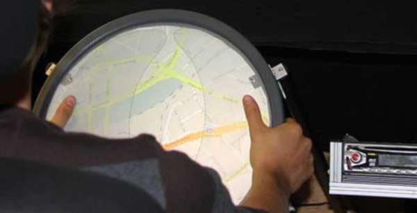 Touch Screen Steering Wheel Keeps Eyes On The Road